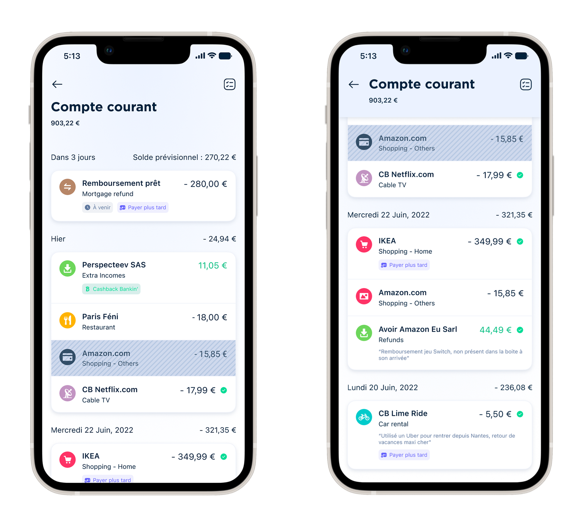 New transaction design