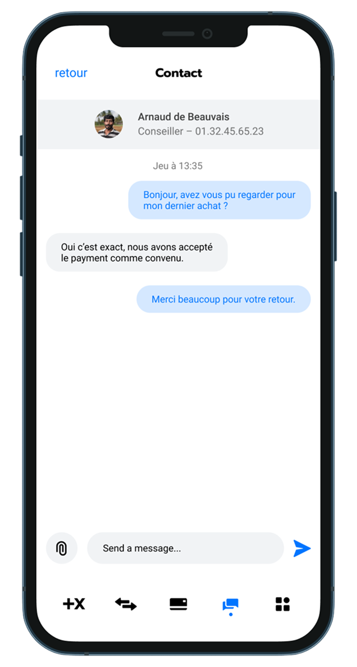 Chat tab with discussion