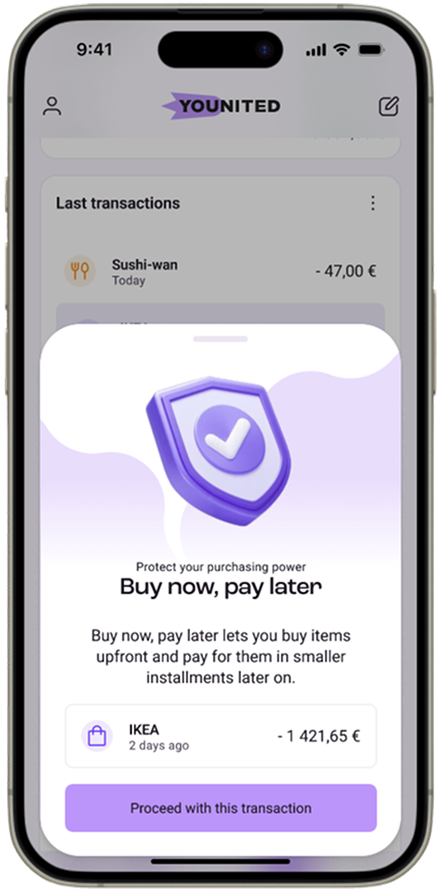 A screenshot of a widget on the home page