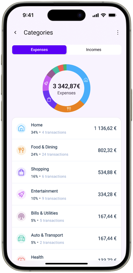 A screenshot of a widget on the home page