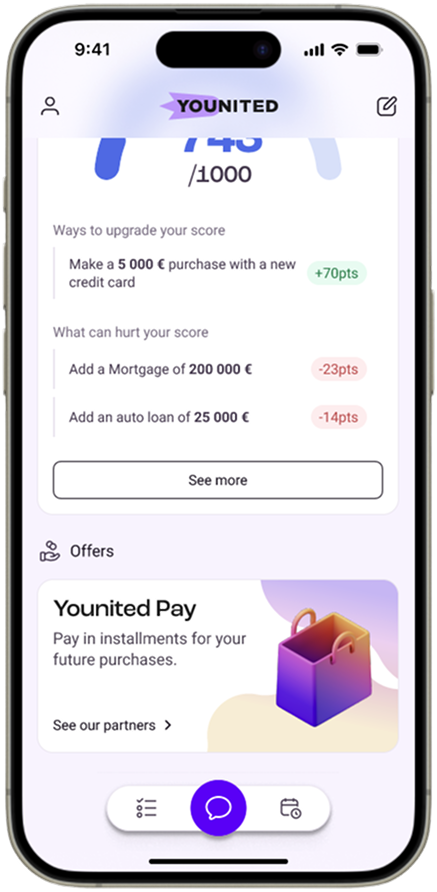 A screenshot of a widget on the home page