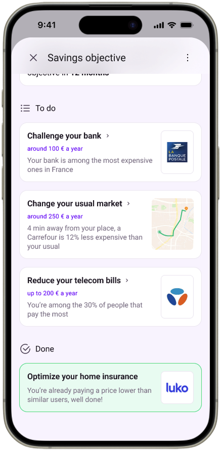 savings details